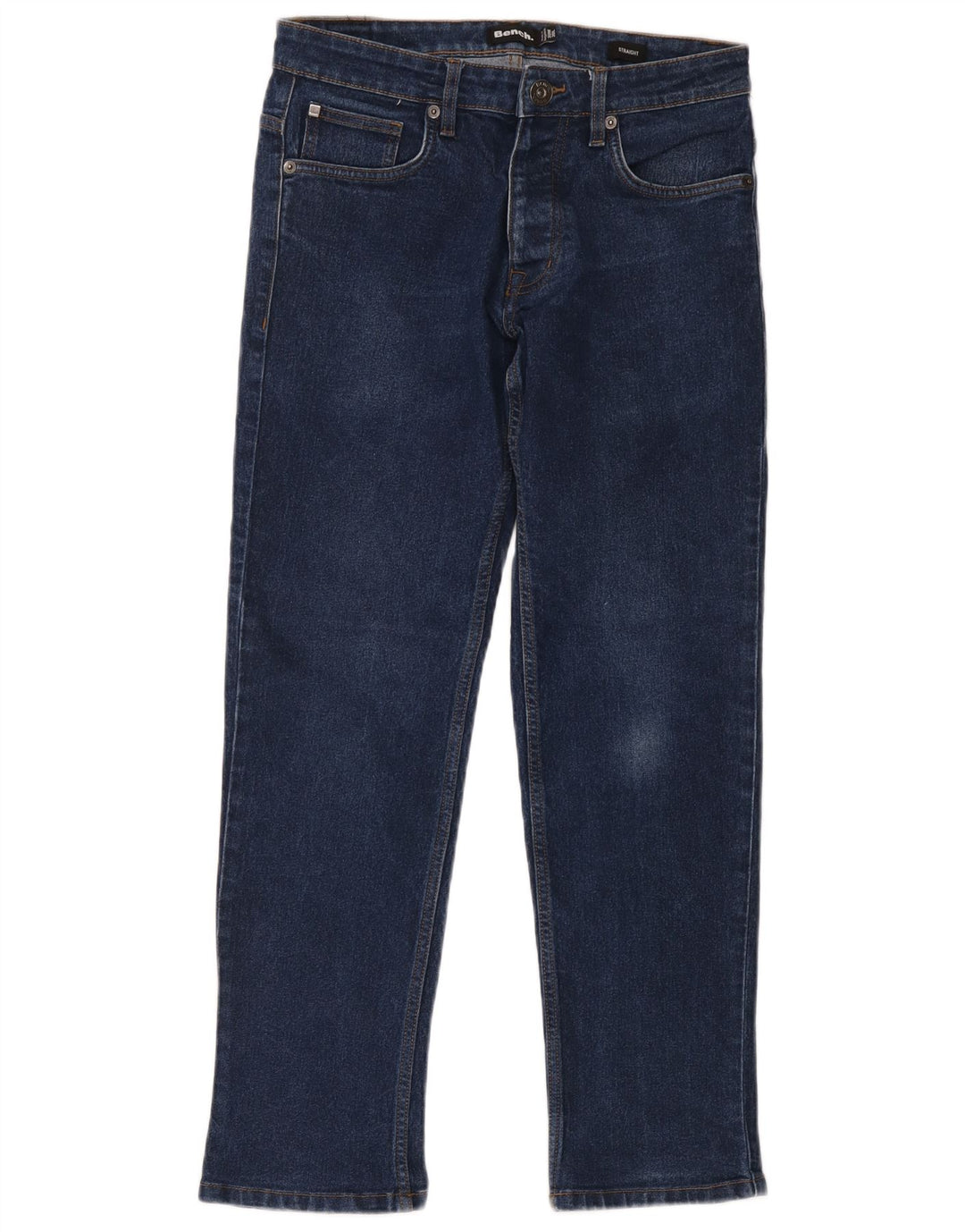 Jeans dritti da uomo Bench W30 L30 in cotone blu navy