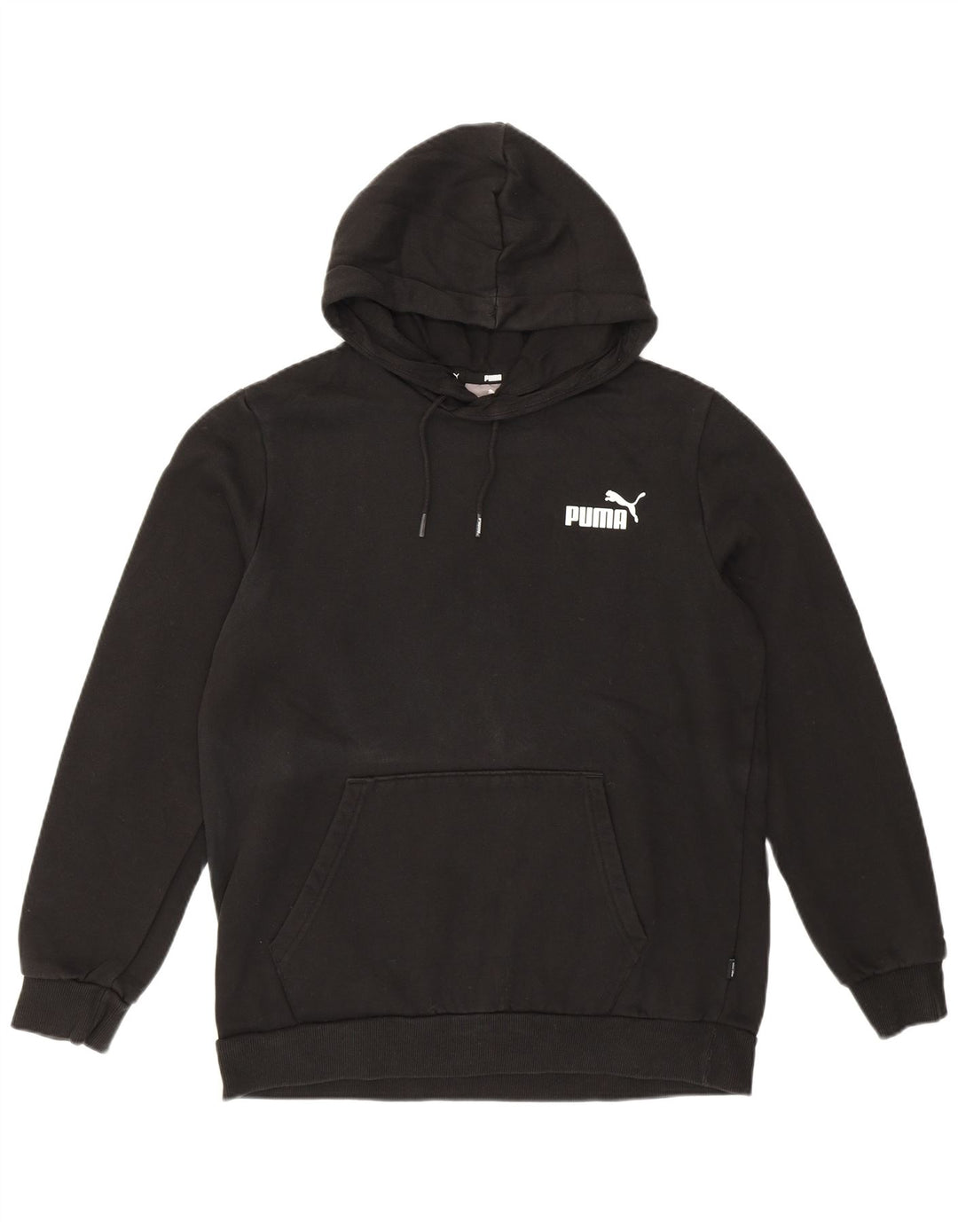 Felpa con cappuccio da donna Puma UK 14 cotone medio nero