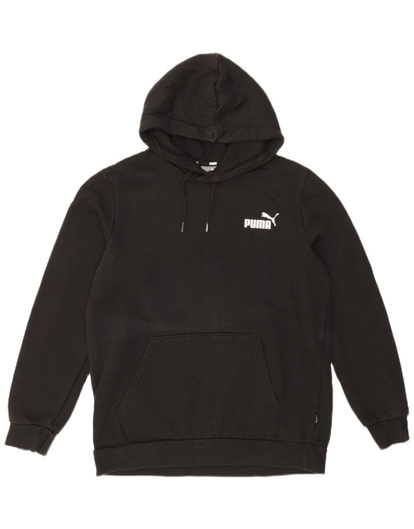 Felpa con cappuccio da donna Puma UK 14 cotone medio nero