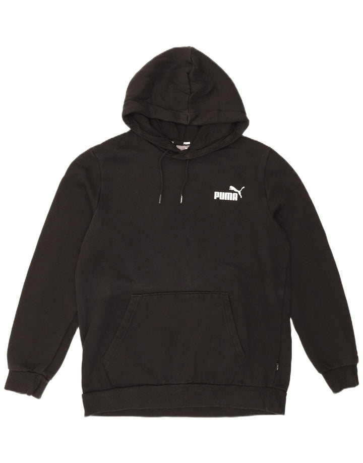 Felpa con cappuccio da donna Puma UK 14 cotone medio nero
