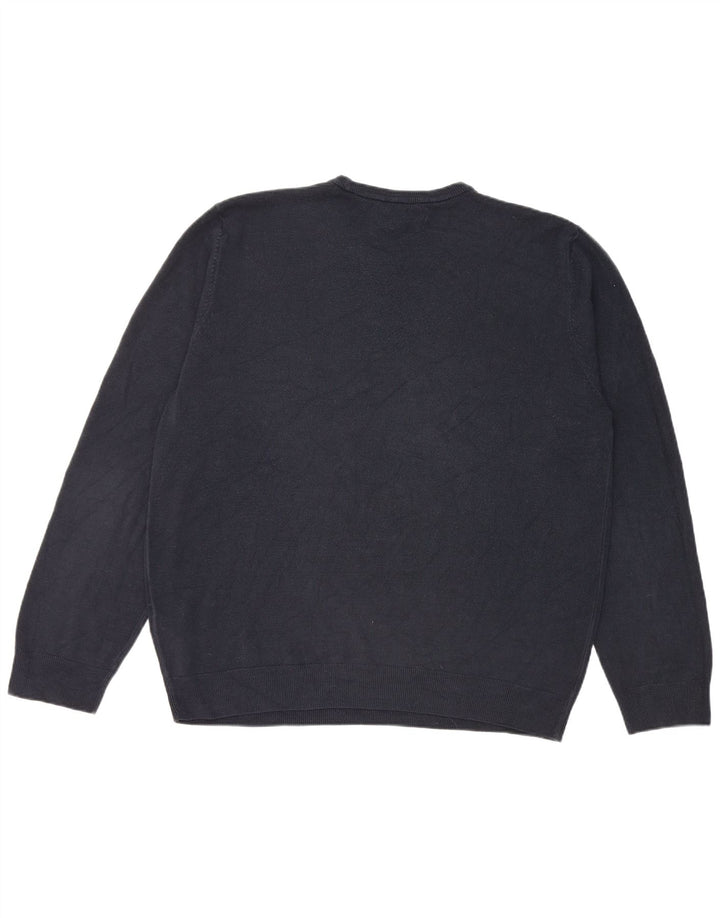 Maglione maglione girocollo da uomo Marks & Spencer 2XL acrilico blu navy