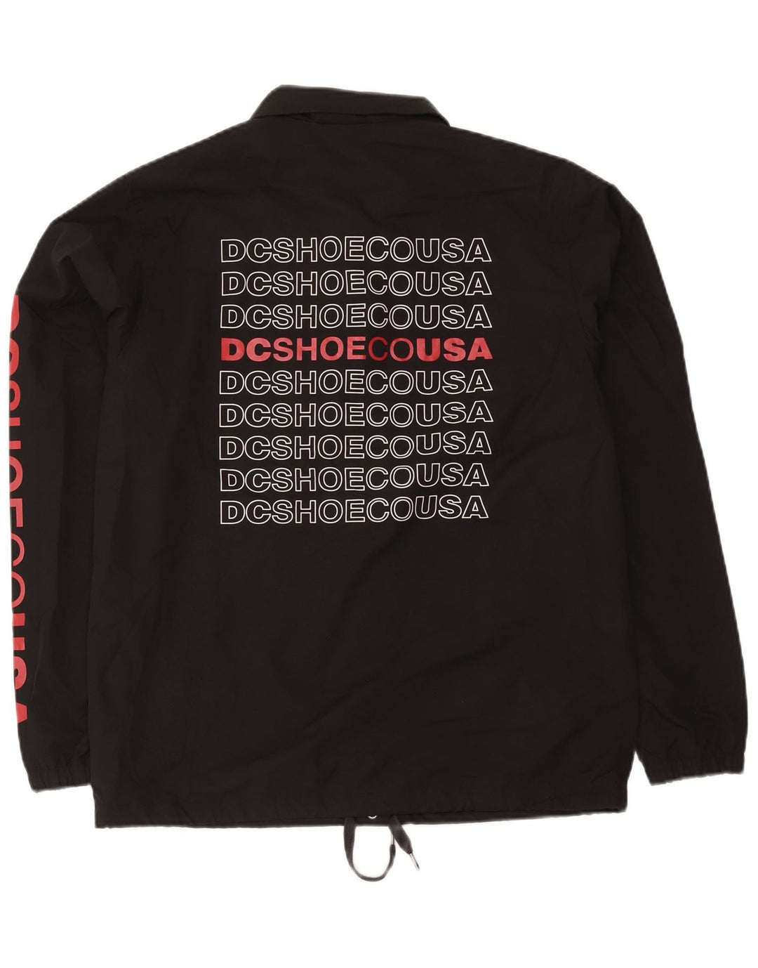 Giacca antipioggia grafica da uomo DC UK 38 poliestere nero medio