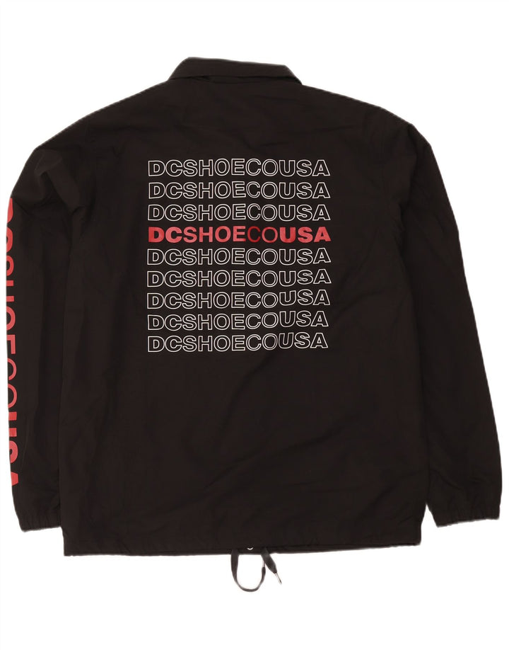 Giacca antipioggia grafica da uomo DC UK 38 poliestere nero medio