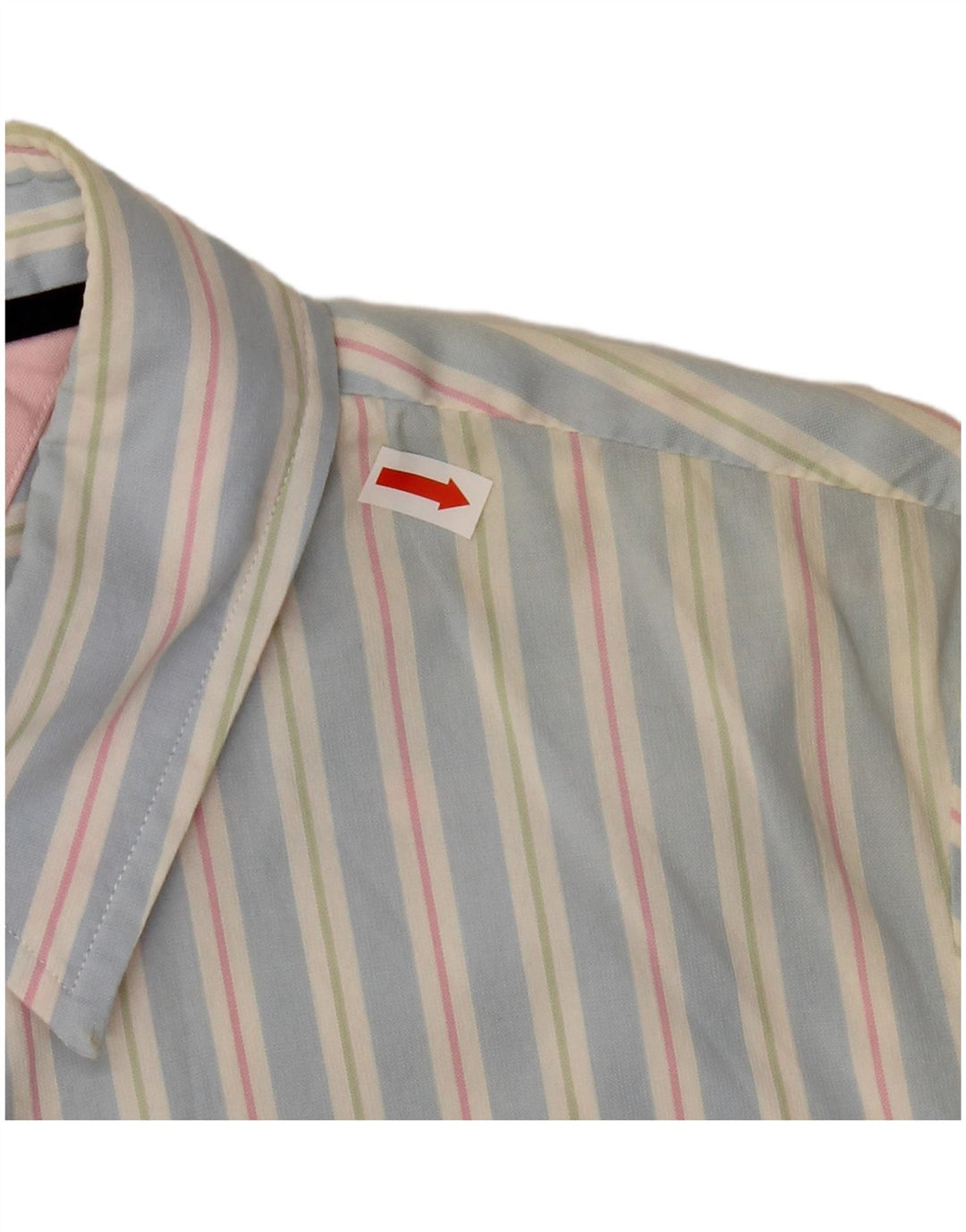 TOMMY HILFIGER Camicia a maniche corte da donna US 6 Cotone a righe blu medio
