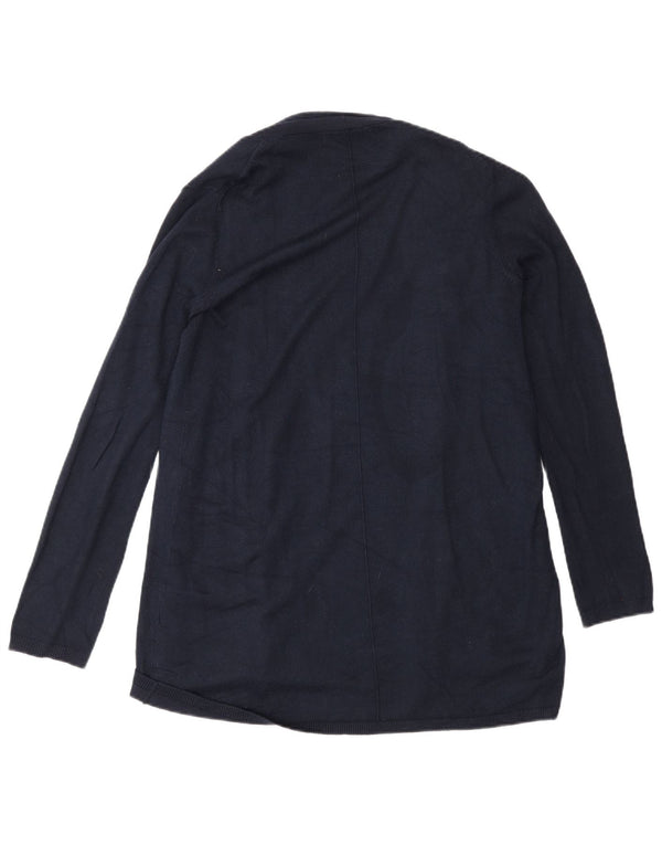 Maglione cardigan aperto da donna Zara UK 12 blu navy medio