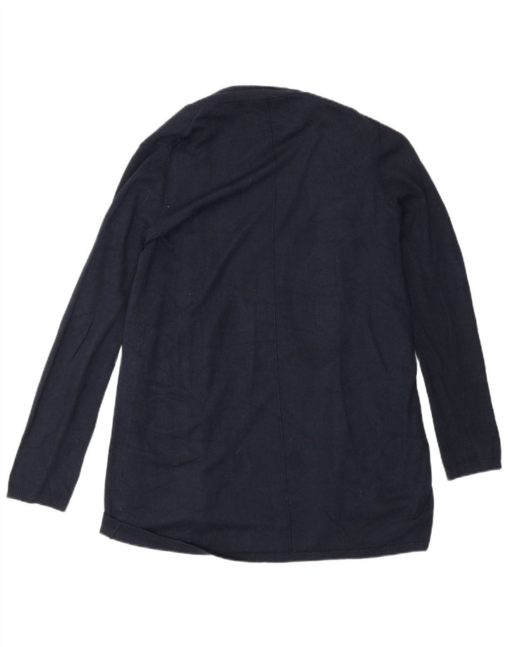 Maglione cardigan aperto da donna Zara UK 12 blu navy medio