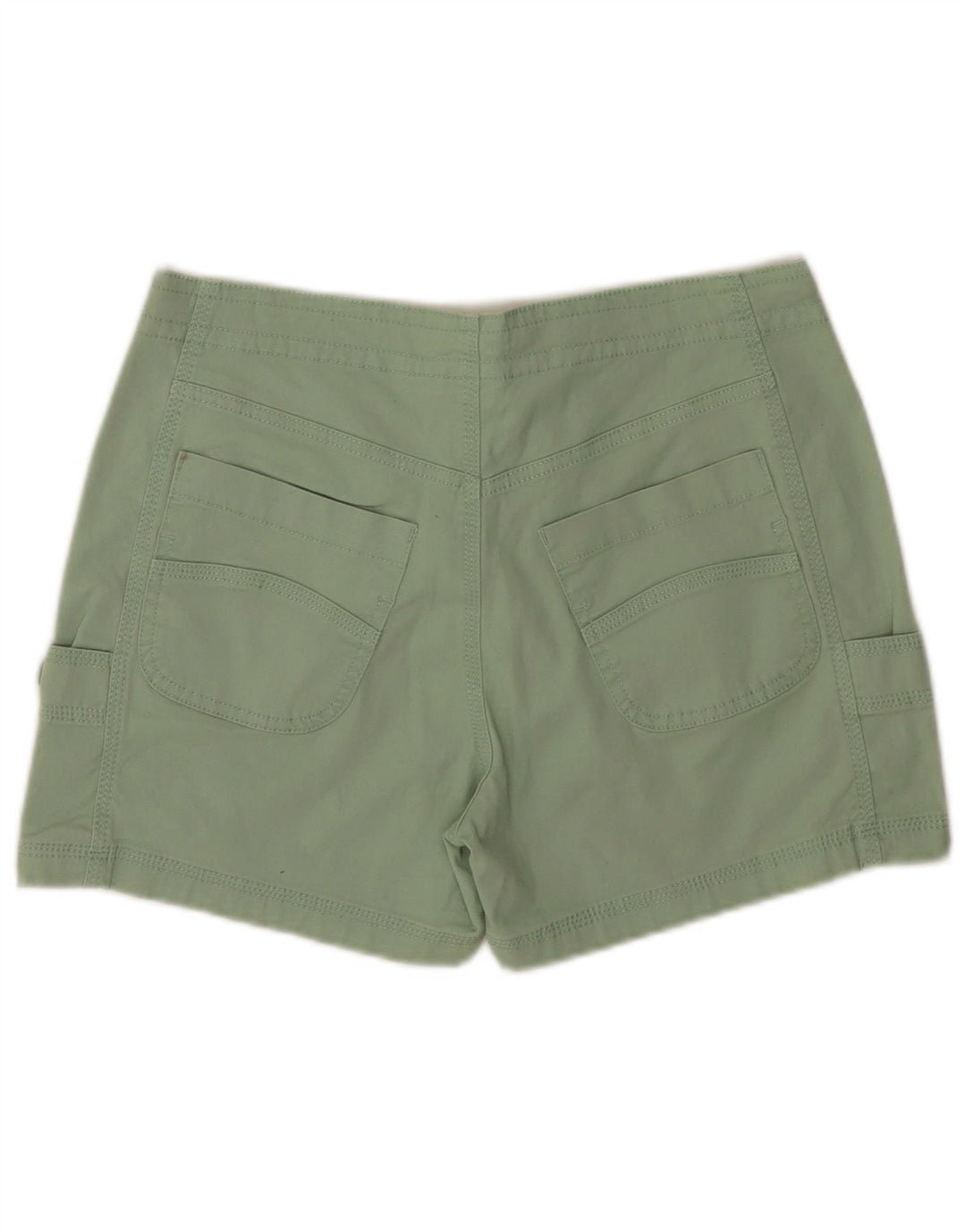 Pantaloncini cargo da donna Weird Fish UK 8 piccoli W32 cotone verde
