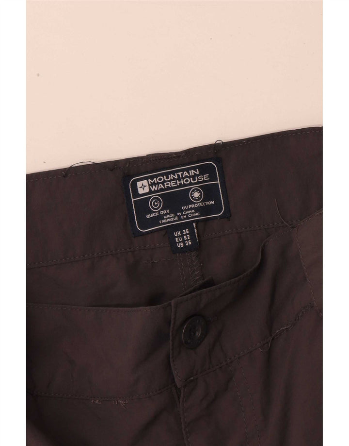 Pantaloncini cargo da uomo Mountain Warehouse W36 Large Grigi in poliammide
