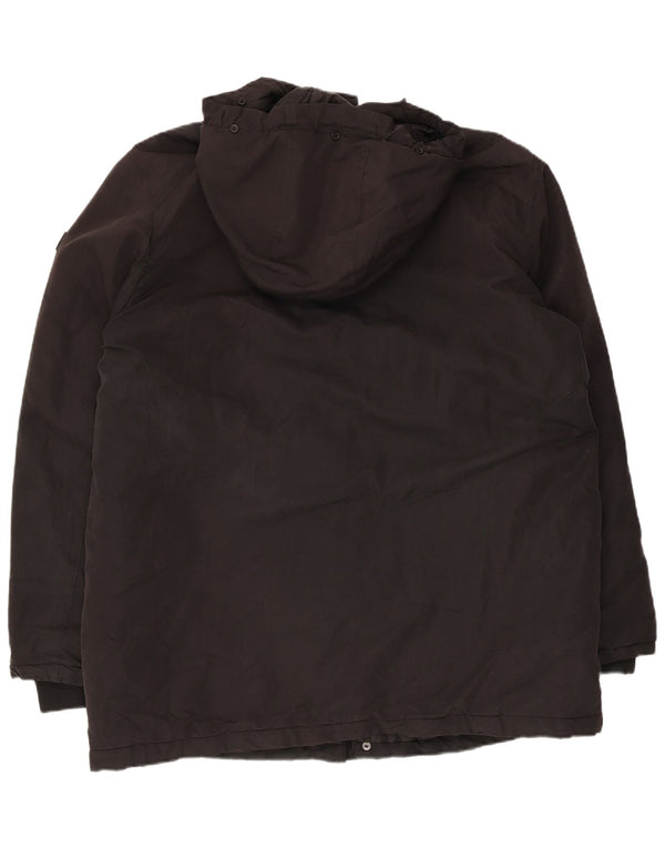 Giacca parka con cappuccio da uomo Jack & Jones UK 44 XL Nero