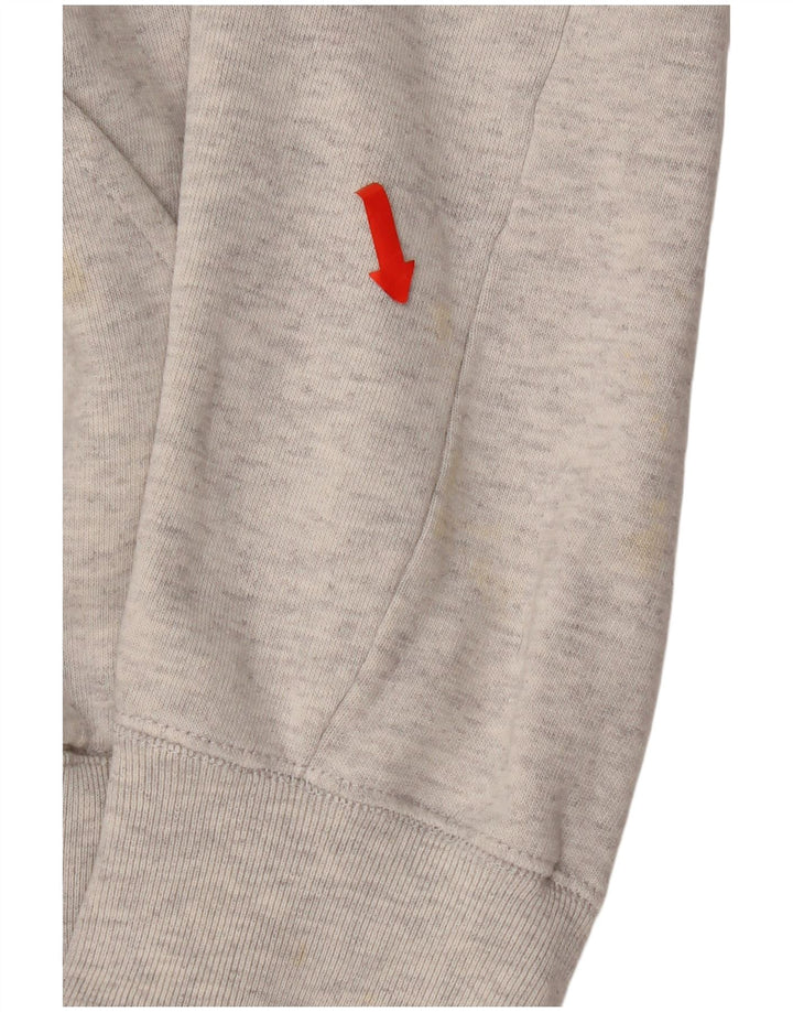 Felpa con cappuccio grafica da uomo Champion XL grigia