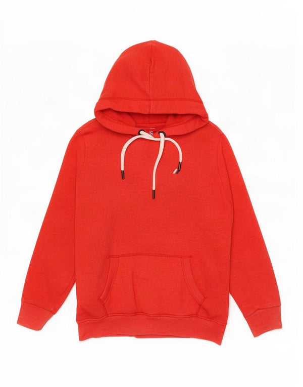 Felpa con cappuccio grafica da donna Superdry UK 10 Small Cotone color block rosso