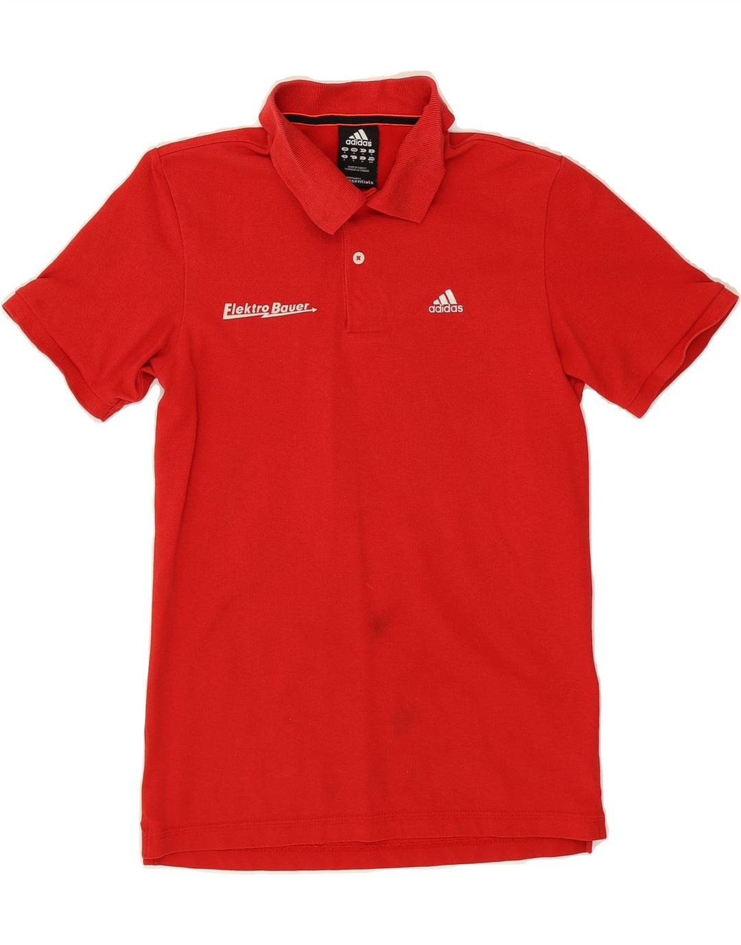 ADIDAS Mens Polo Shirt Small Red Cotton Vintage Adidas and Second-Hand Adidas from Messina Hembry 