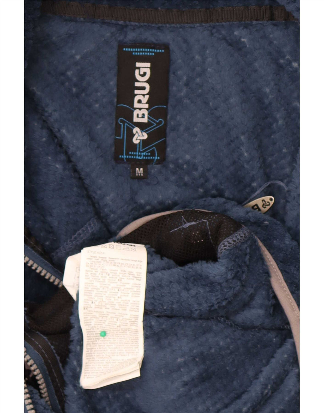 Giacca in pile da uomo Brugi UK 38 medio blu navy poliestere