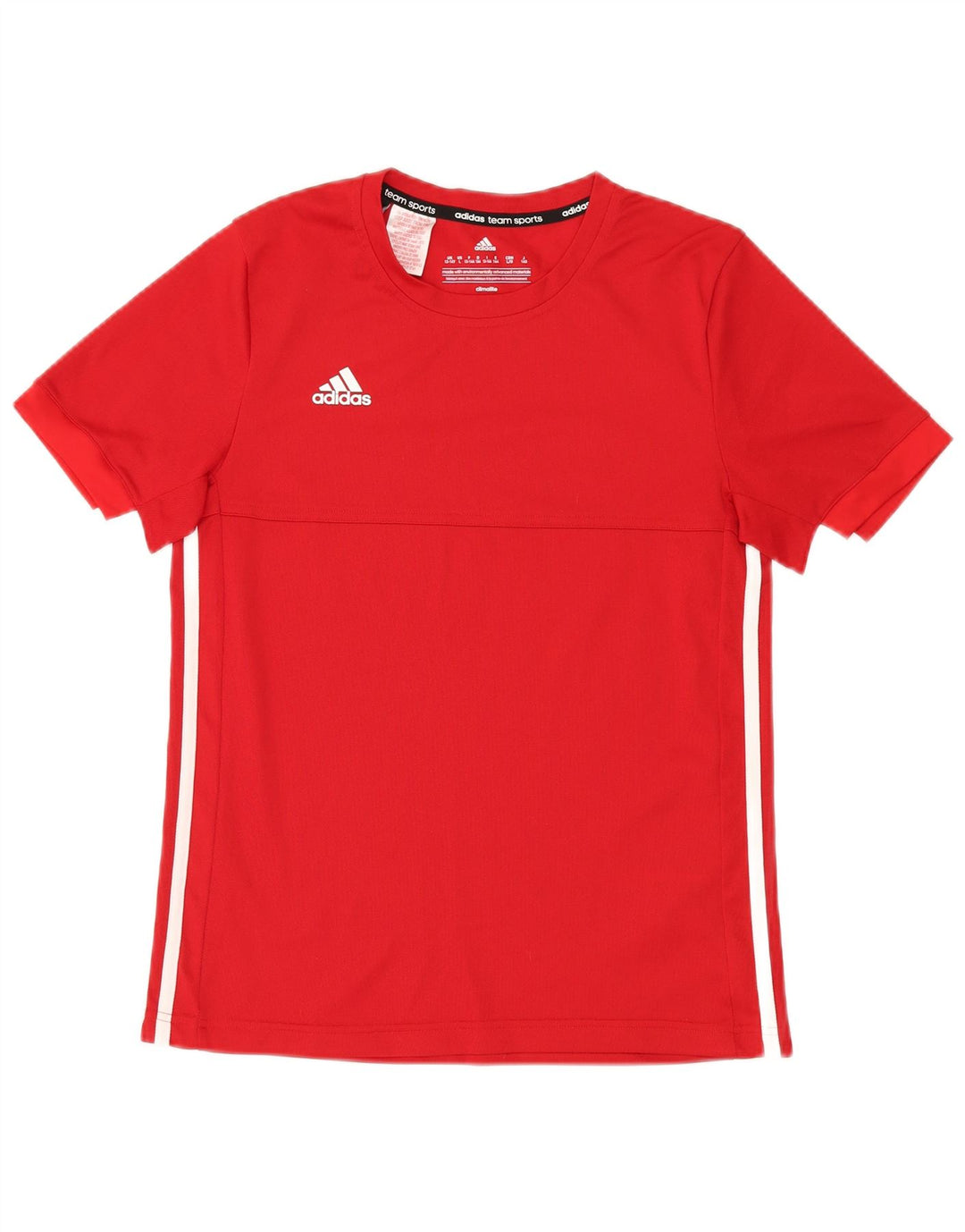 T-shirt ADIDAS da bambino Climalite 13-14 anni in poliestere rosso