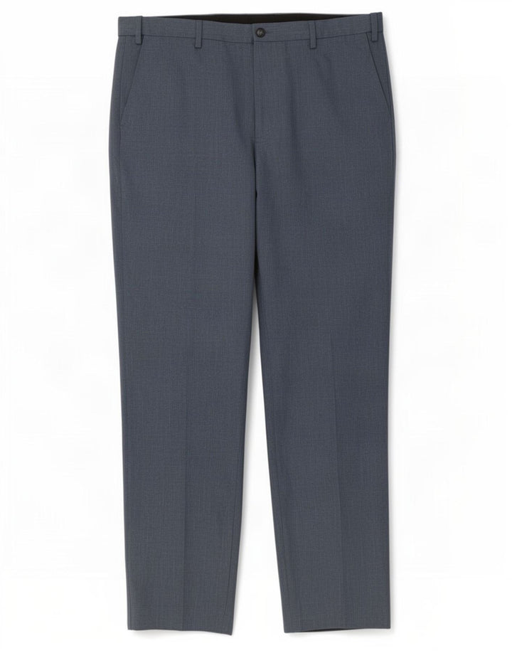 Pantaloni chino regolari da uomo Marks & Spencer W38 L33 poliestere blu