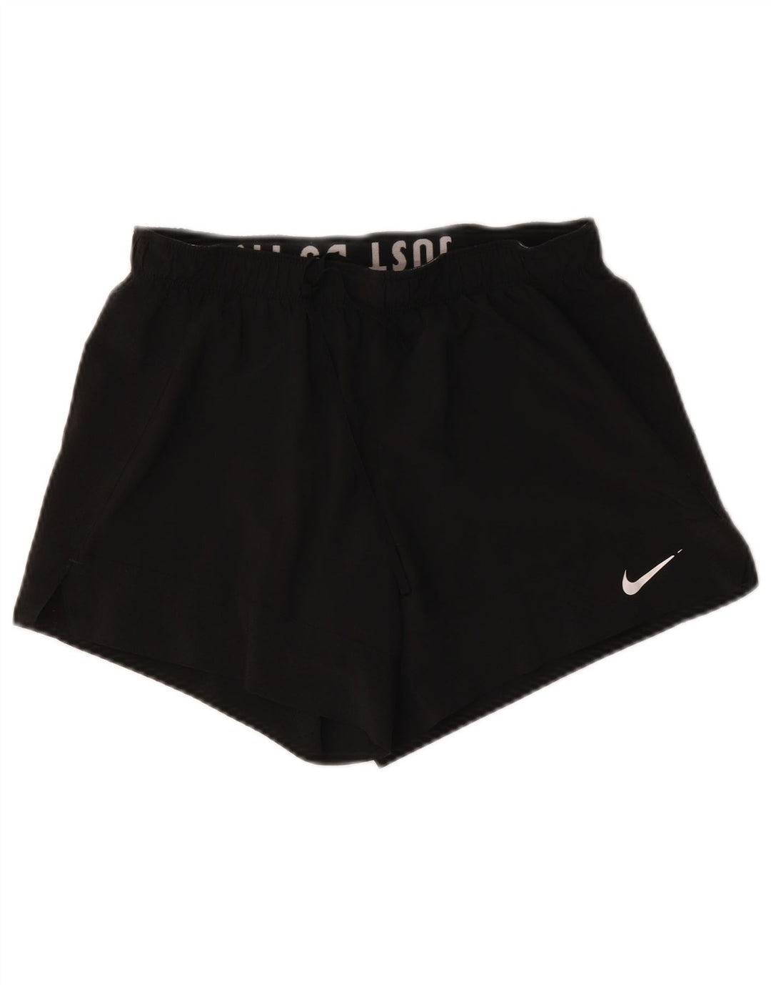 Pantaloncini sportivi Nike da donna Dri Fit UK 14 medio nero poliestere
