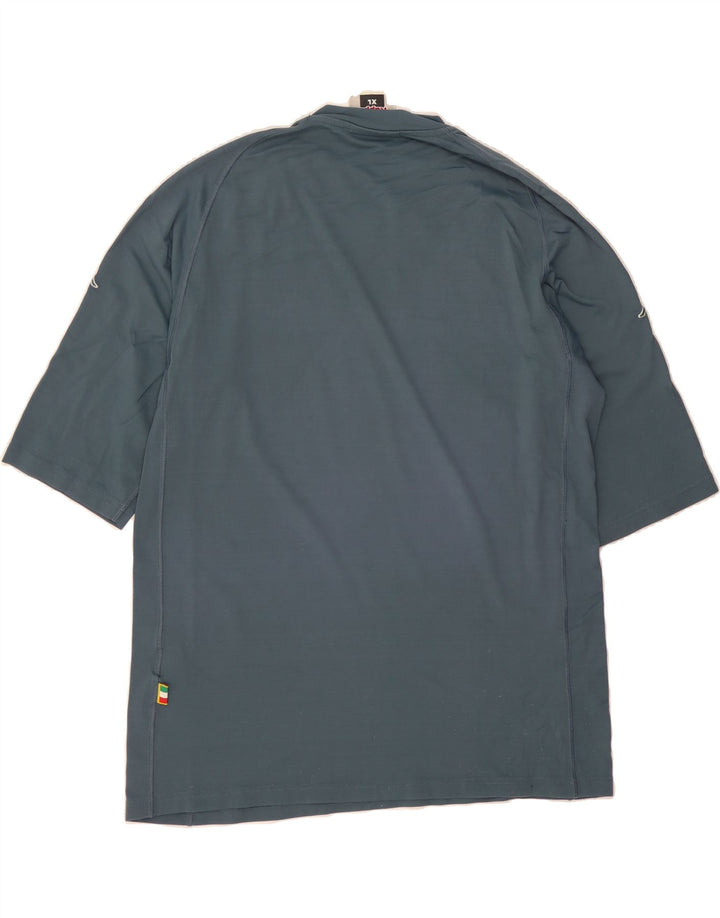 KAPPA Mens T-Shirt Top XL Blue Polyamide Vintage Kappa and Second-Hand Kappa from Messina Hembry 