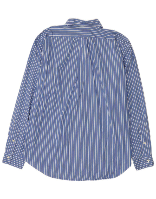 Camicia da uomo Ralph Lauren vestibilità classica, cotone a righe grandi blu