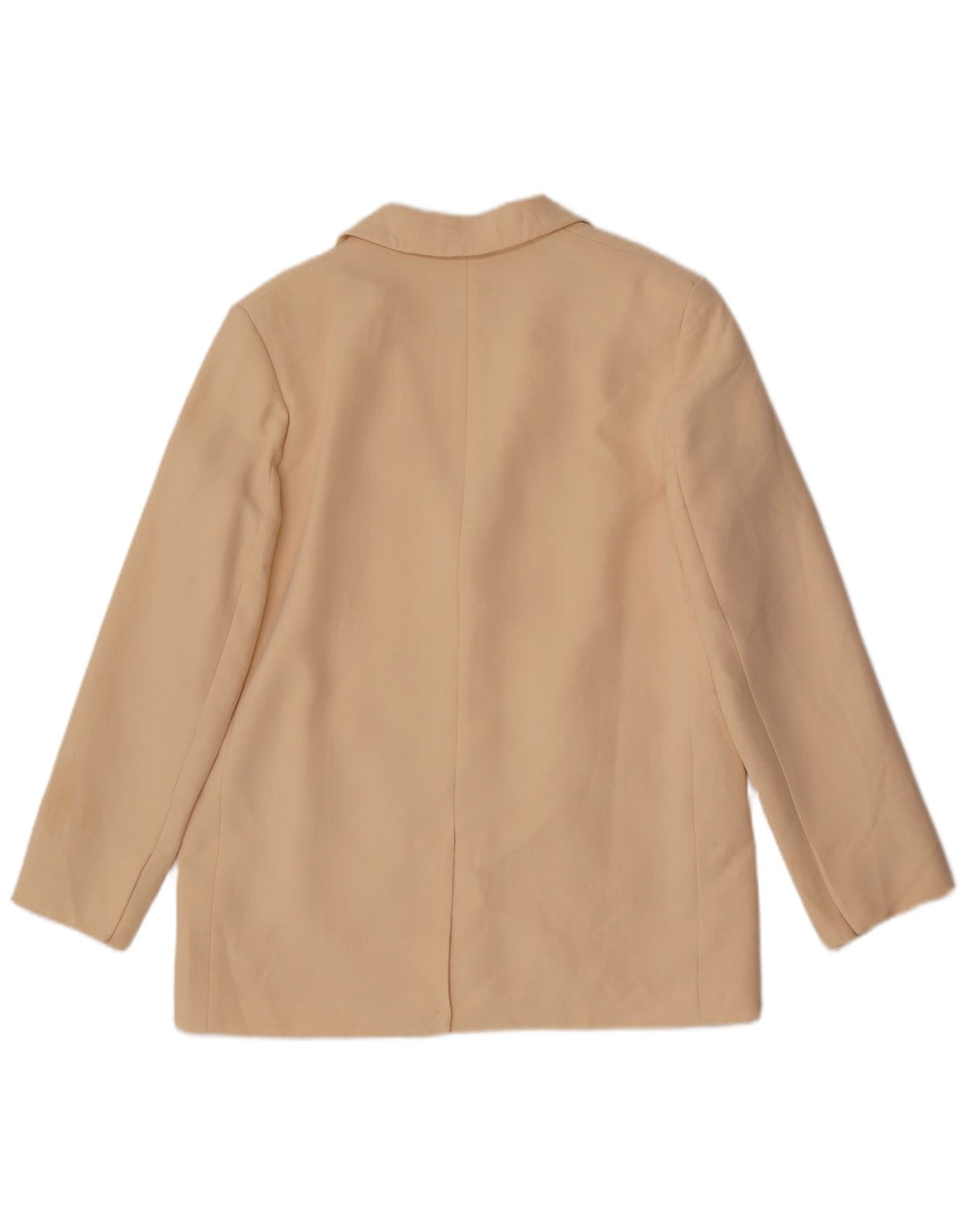 Giacca blazer oversize a 2 bottoni da donna Zara UK 10 piccola in poliestere beige