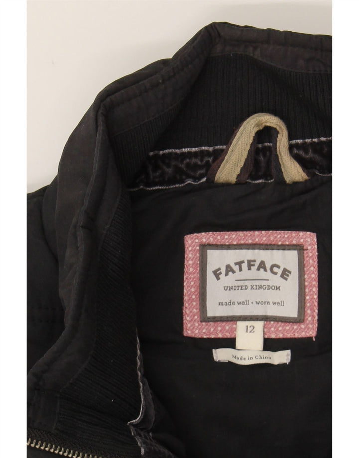 FAT FACE Womens Padded Gilet UK 12 Medium Black Polyester Vintage Fat Face and Second-Hand Fat Face from Messina Hembry 