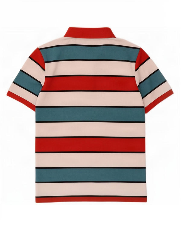 Polo da uomo Lacoste taglia 4 media in cotone a righe multicolore