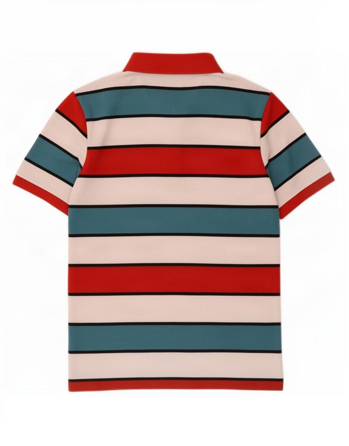 Polo da uomo Lacoste taglia 4 media in cotone a righe multicolore