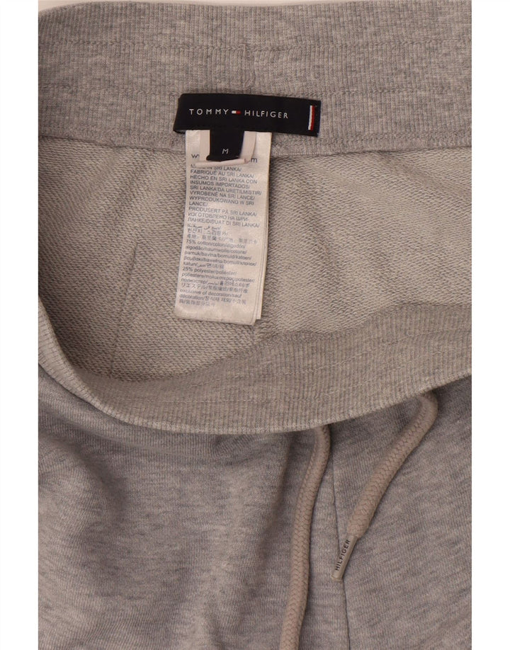Pantaloncini sportivi grafici da uomo Tommy Hilfiger in cotone grigio medio