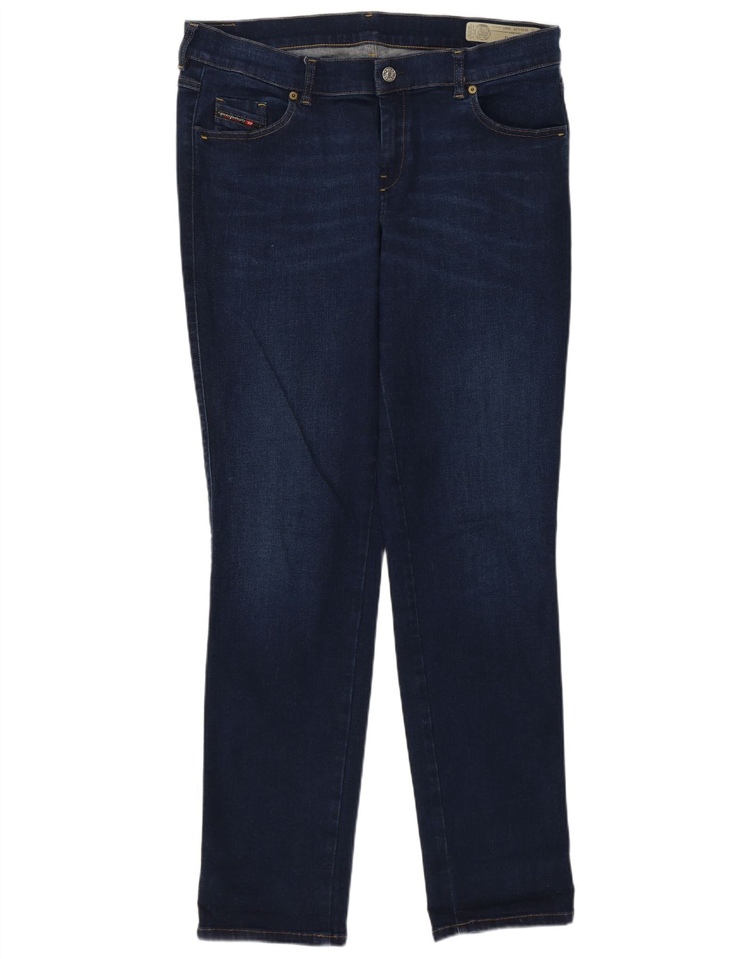 Jeans dritti regolari D-Sandy da donna Diesel W34 L34 cotone blu navy