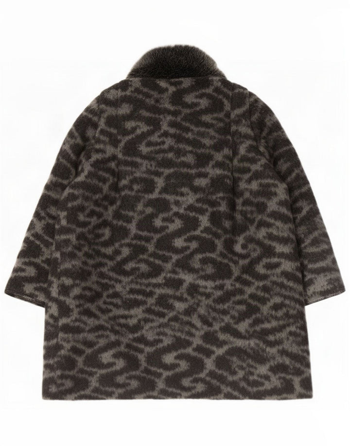 French Connection Cappotto da donna con motivo astratto UK 8 Small Grigio