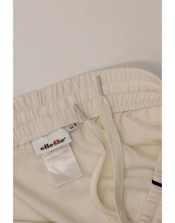 ELLESSE Pantaloncini sportivi da uomo medio poliestere bianco sporco