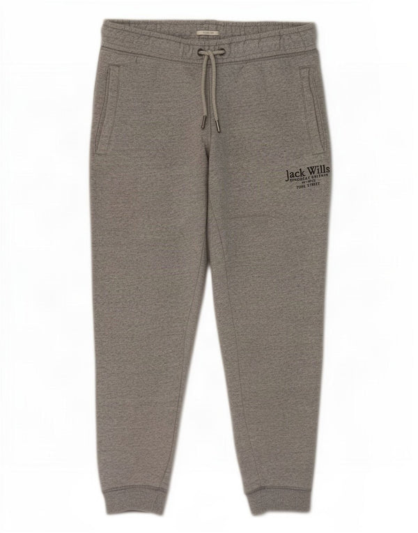 Pantaloni da tuta da uomo slim fit Jack Wills, cotone grigio medio