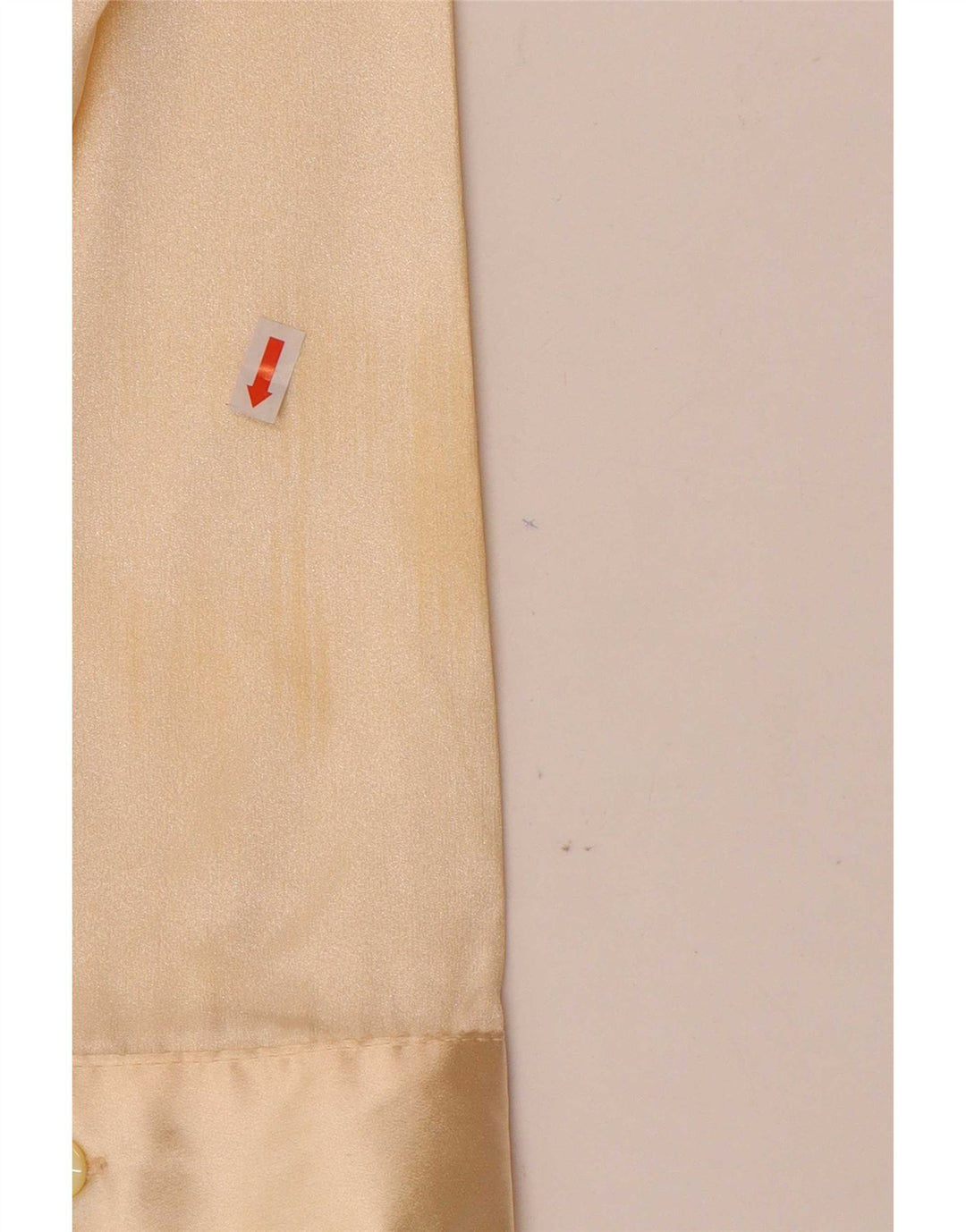 Camicetta camicia vintage da donna UK 14 beige medio