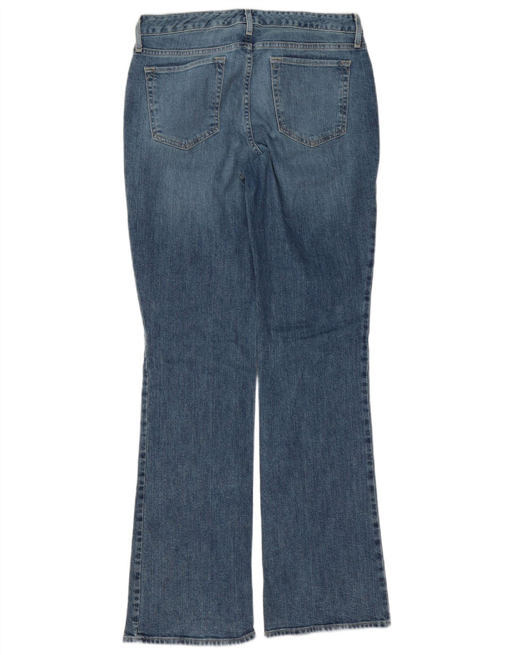 EDDIE BAUER Jeans bootcut da donna leggermente curvy US 8 medio W32 L34 blu