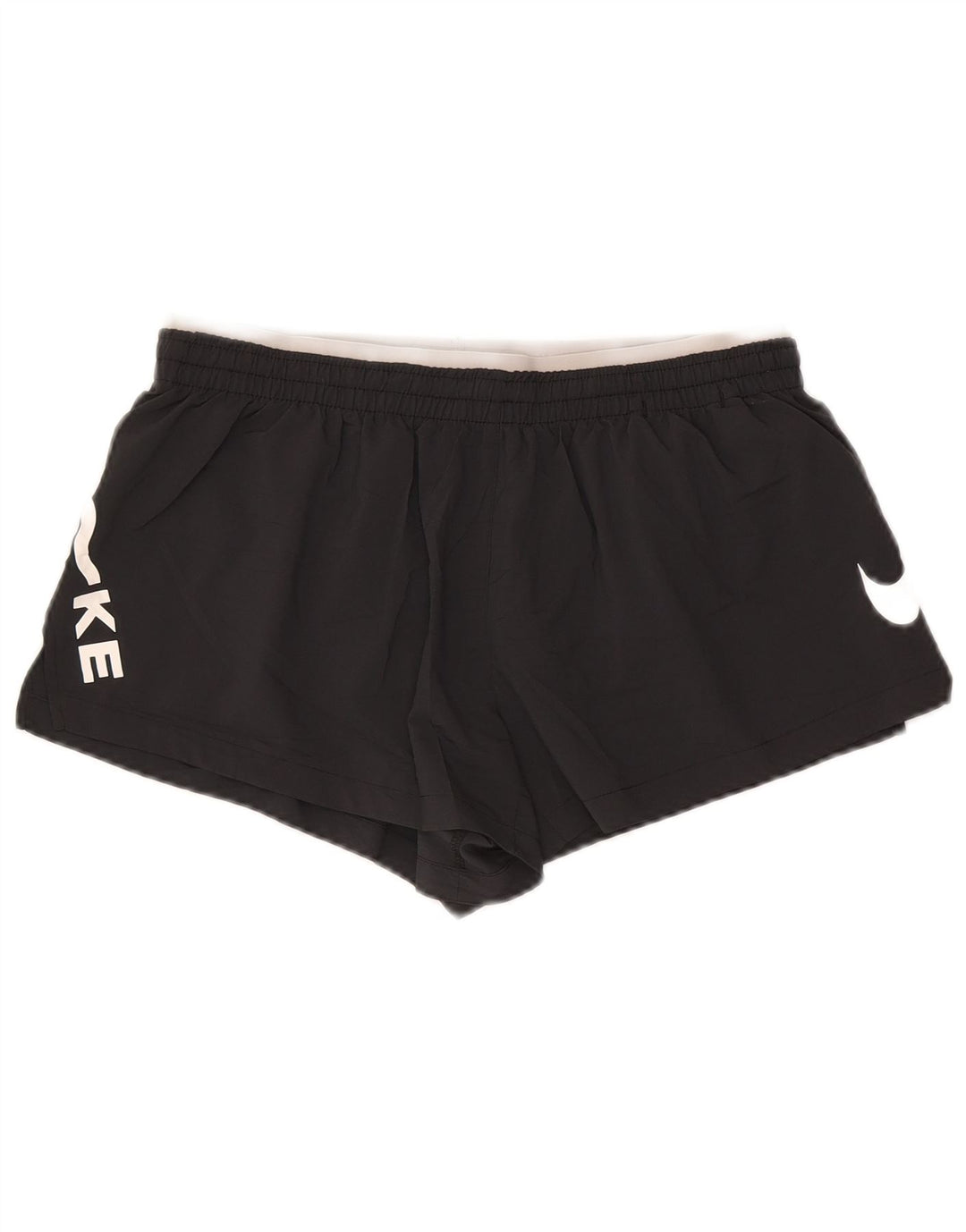 Pantaloncini sportivi Nike Dri Fit Graphic da donna UK 12 Medium Nero Poliestere
