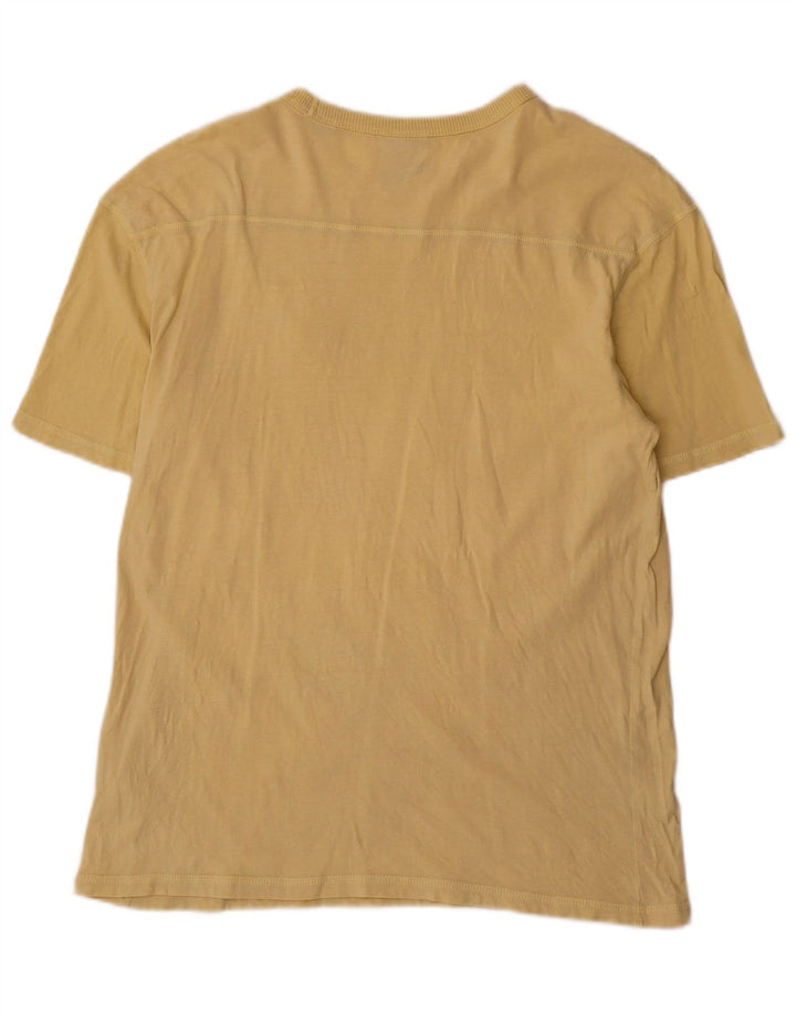 JACK & JONES T-shirt da uomo grande grande in cotone giallo