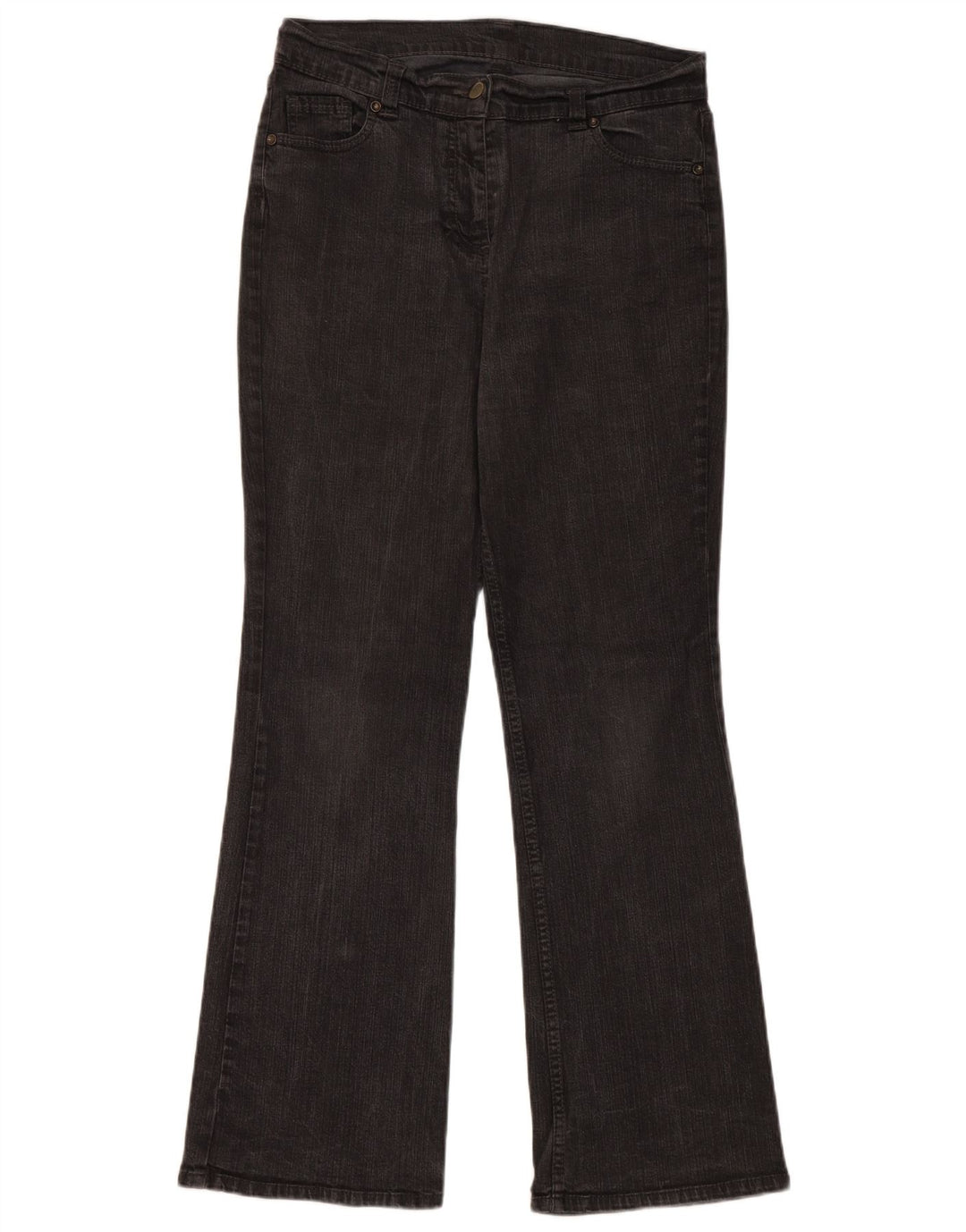 Jeans Bootcut da donna Marks & Spencer UK 12 Medio W30 L29 Cotone nero
