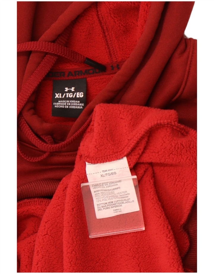 Felpa con cappuccio da uomo UNDER ARMOUR XL Bordeaux poliestere