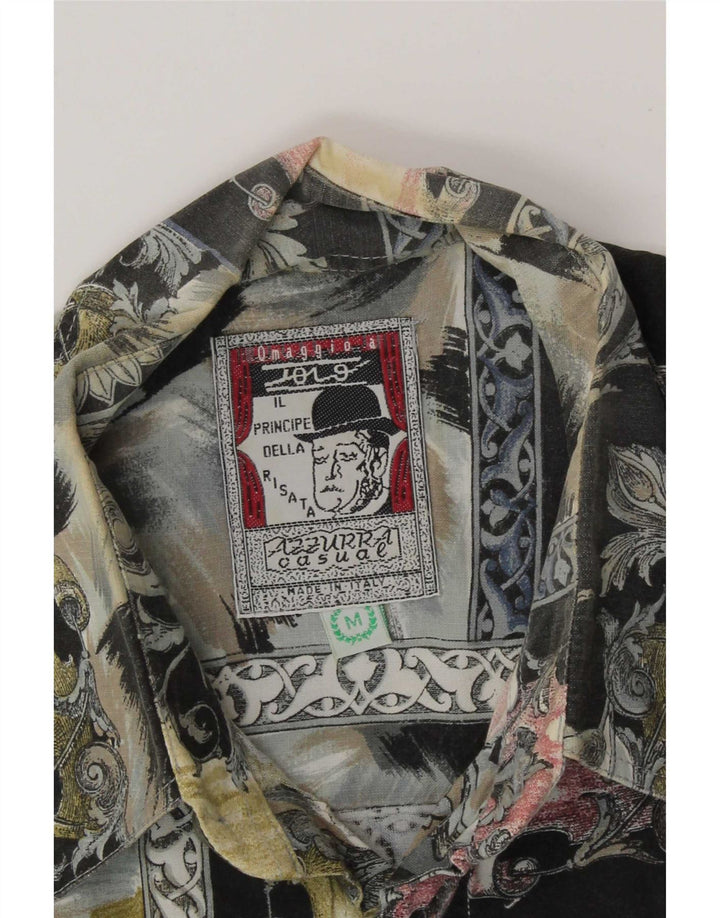 Camicia vintage da uomo patchwork medio multicolore
