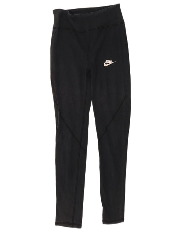Leggings aderenti Nike per ragazze 13-14 anni XL in cotone blu navy