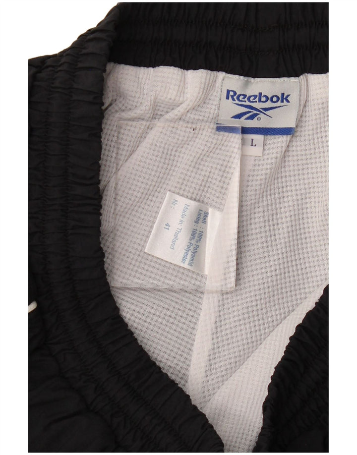 Pantaloni da tuta da uomo Reebok Joggers Large Nero Poliammide