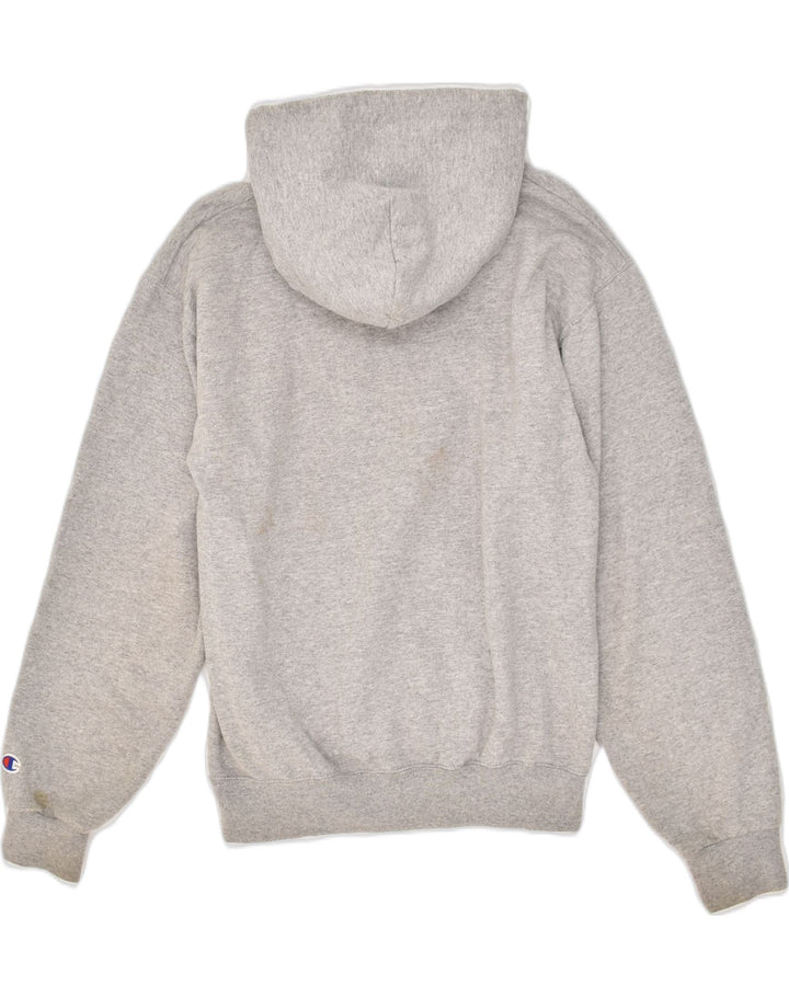 CHAMPION Mens Graphic Hoodie Jumper Small Grey Cotton Vintage Champion and Second-Hand Champion from Messina Hembry 