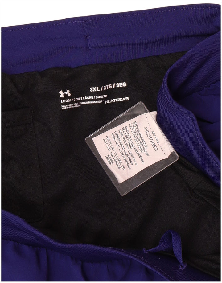 Pantaloncini sportivi UNDER ARMOUR da donna Heat Gear UK 22 3XL poliestere blu navy