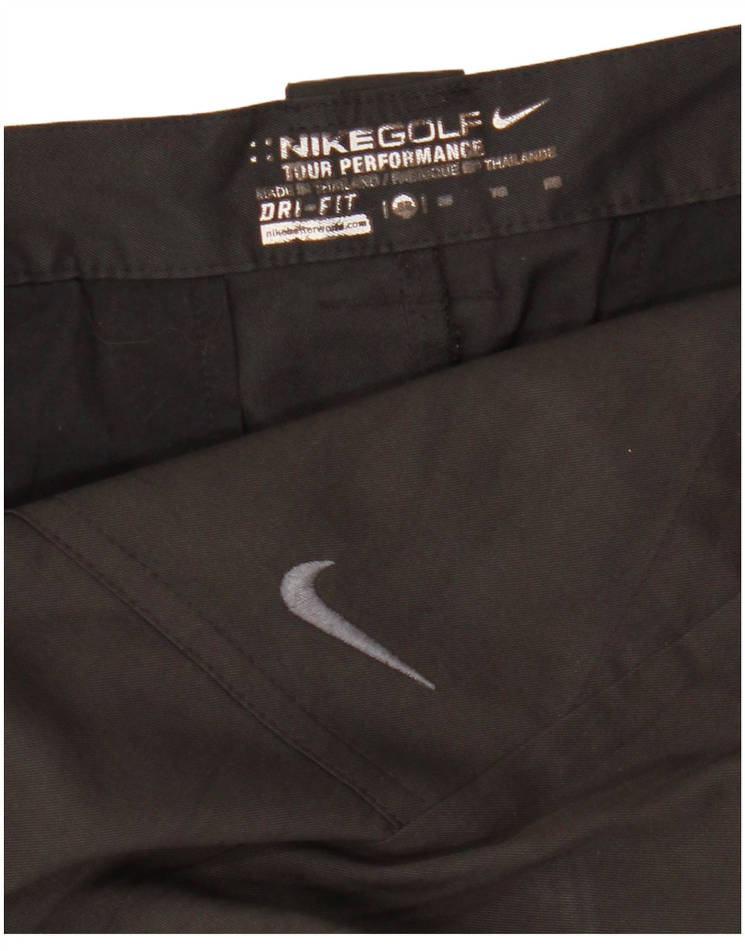Pantaloncini chino Nike Dri Fit da uomo W38 XL poliestere nero