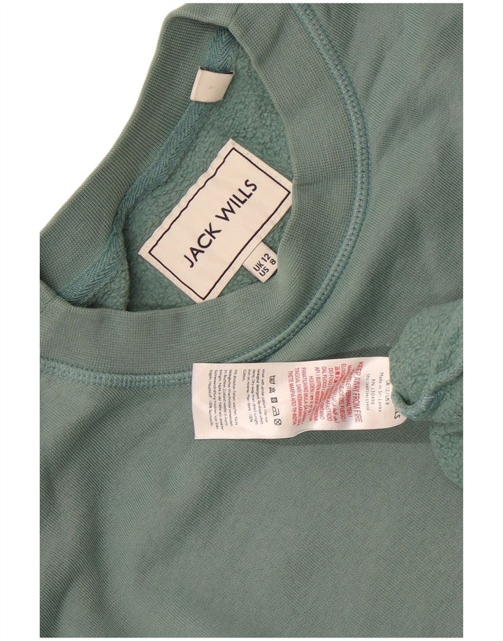 Felpa oversize da donna Jack Wills UK 12 Cotone verde medio