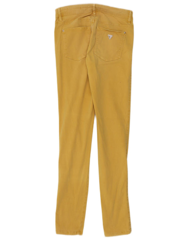 Jeans skinny da donna Guess W26 L30 cotone giallo