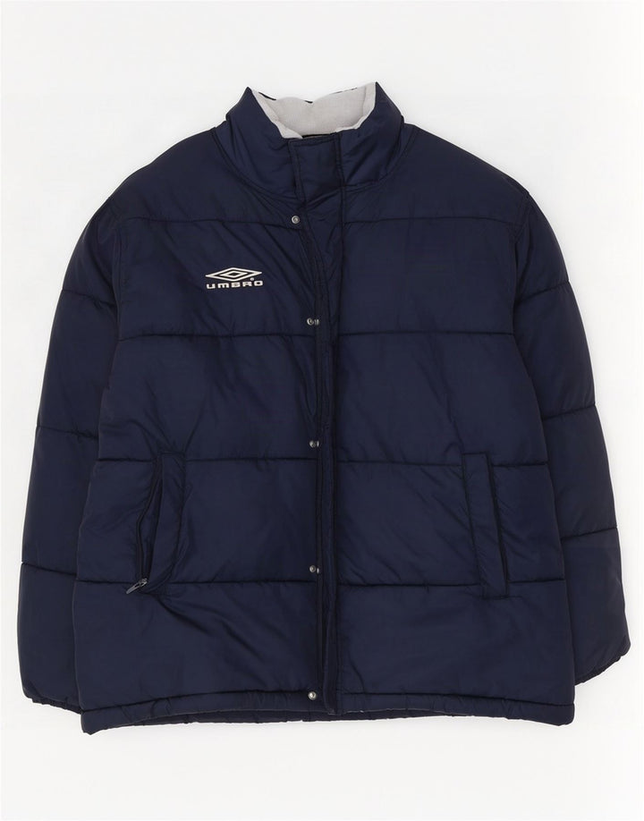 Giacca imbottita da uomo Umbro UK 42 XL Nylon blu navy