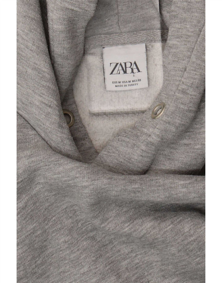 Maglione con cappuccio da uomo Zara grigio medio chiazzato