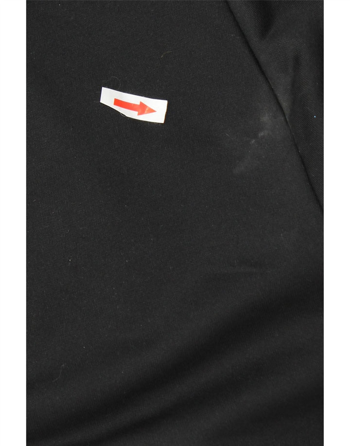 Giacca da tuta da donna Adidas UK 16 Large Nero Colourblock Poliestere