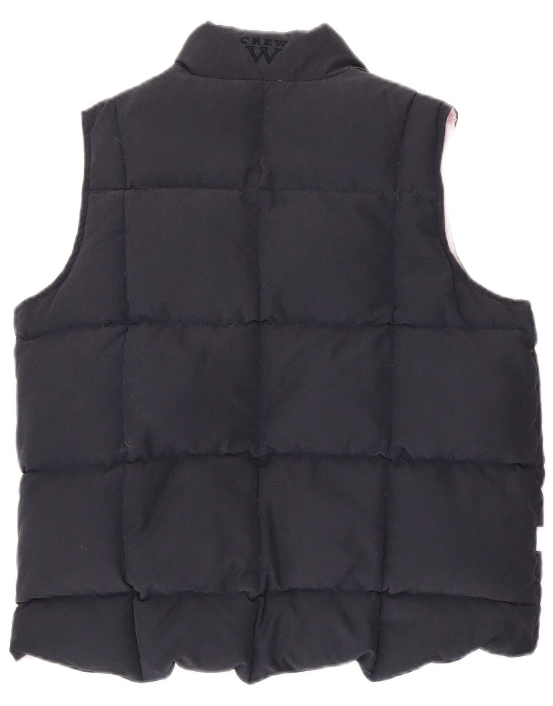 CREW CLOTHING Gilet imbottito reversibile da donna UK 16 grande poliestere rosa
