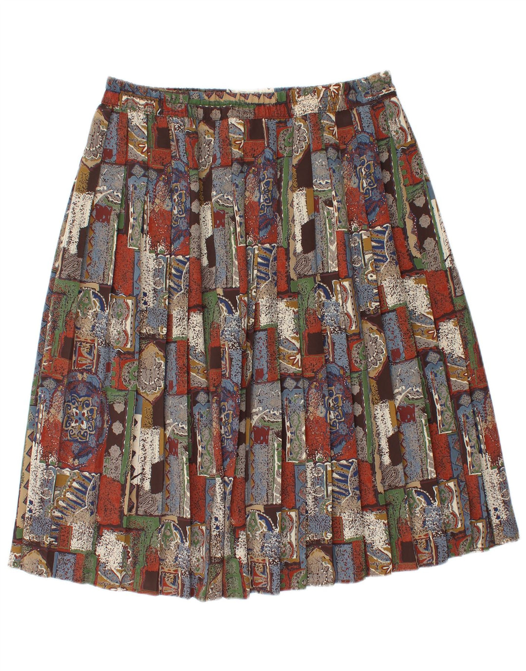 Gonna a pieghe Canda da donna a coltello EU 46 XL W32 Patchwork multicolore